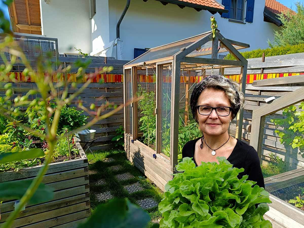 Tomatenhaus, Gewächshaus aus Holz