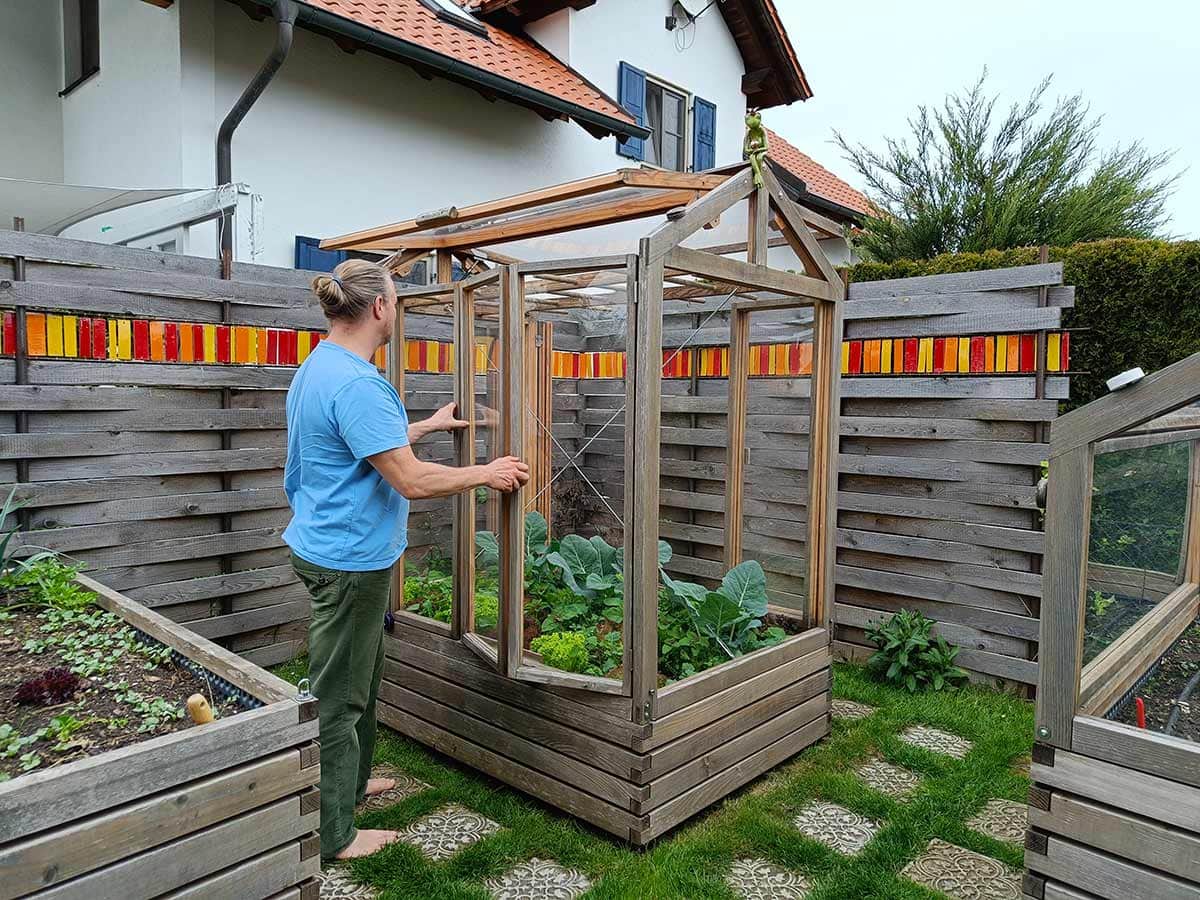 Tomatenhaus Hochbeetgarten