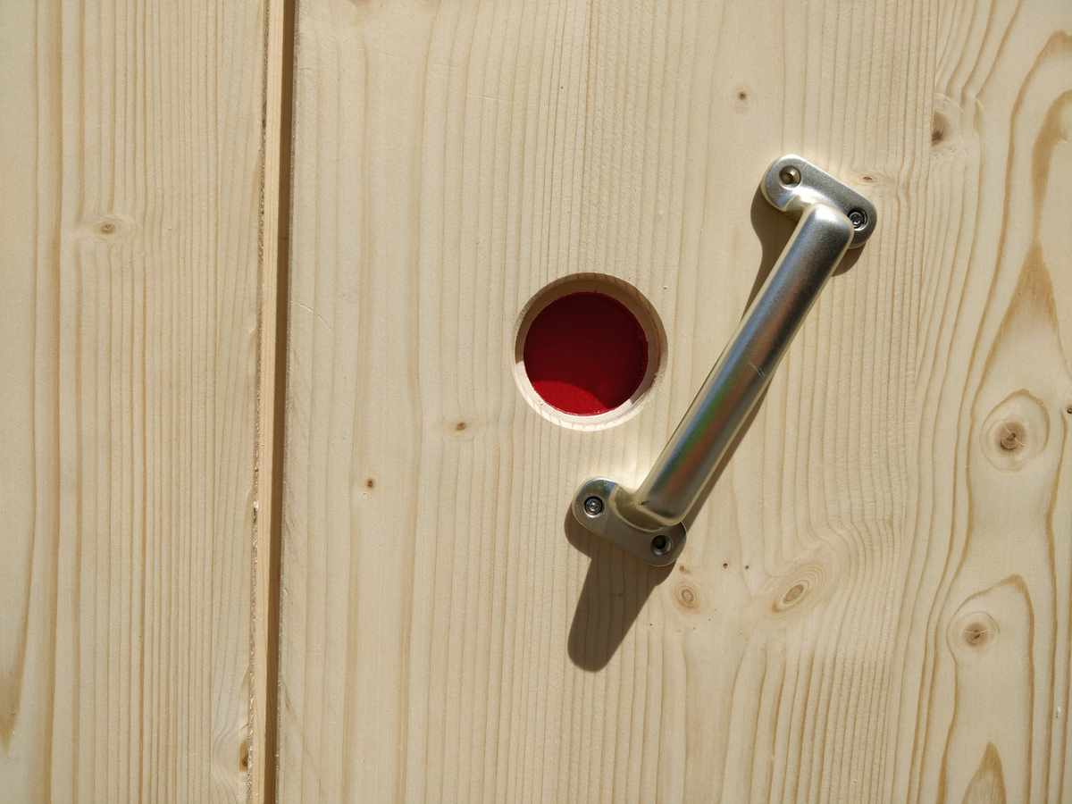 Komposttoilette besetzt