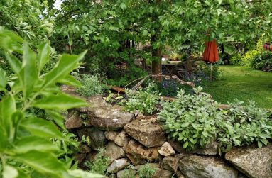 naturnaher Garten mit Sitzplatz